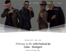 Tablet Screenshot of kubafestival-stuttgart.de